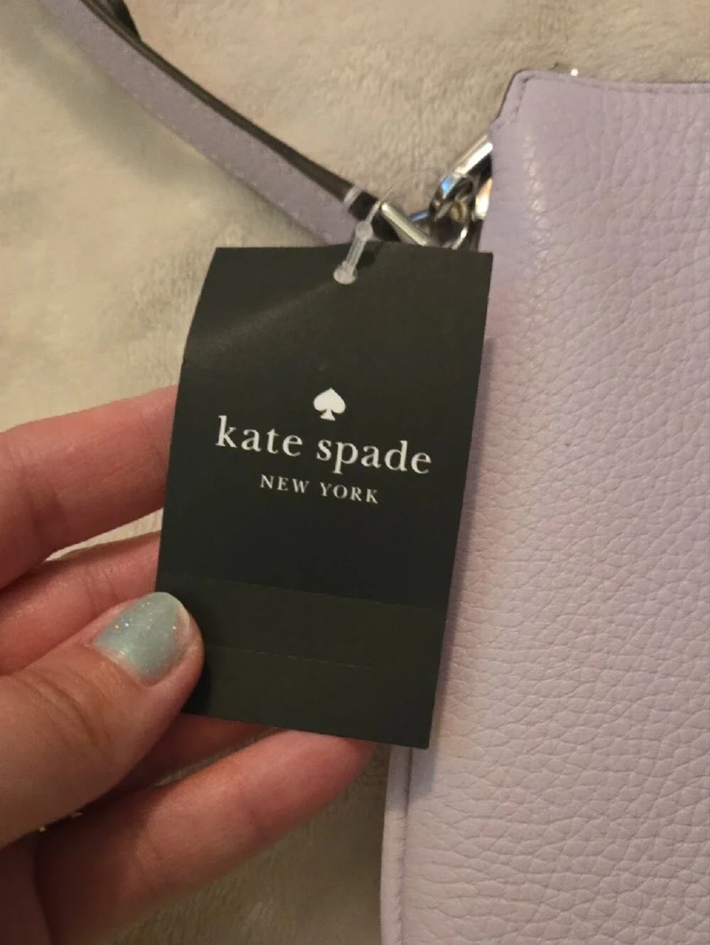 kate spade Lavender Pebbled Leather Crossbody Bag